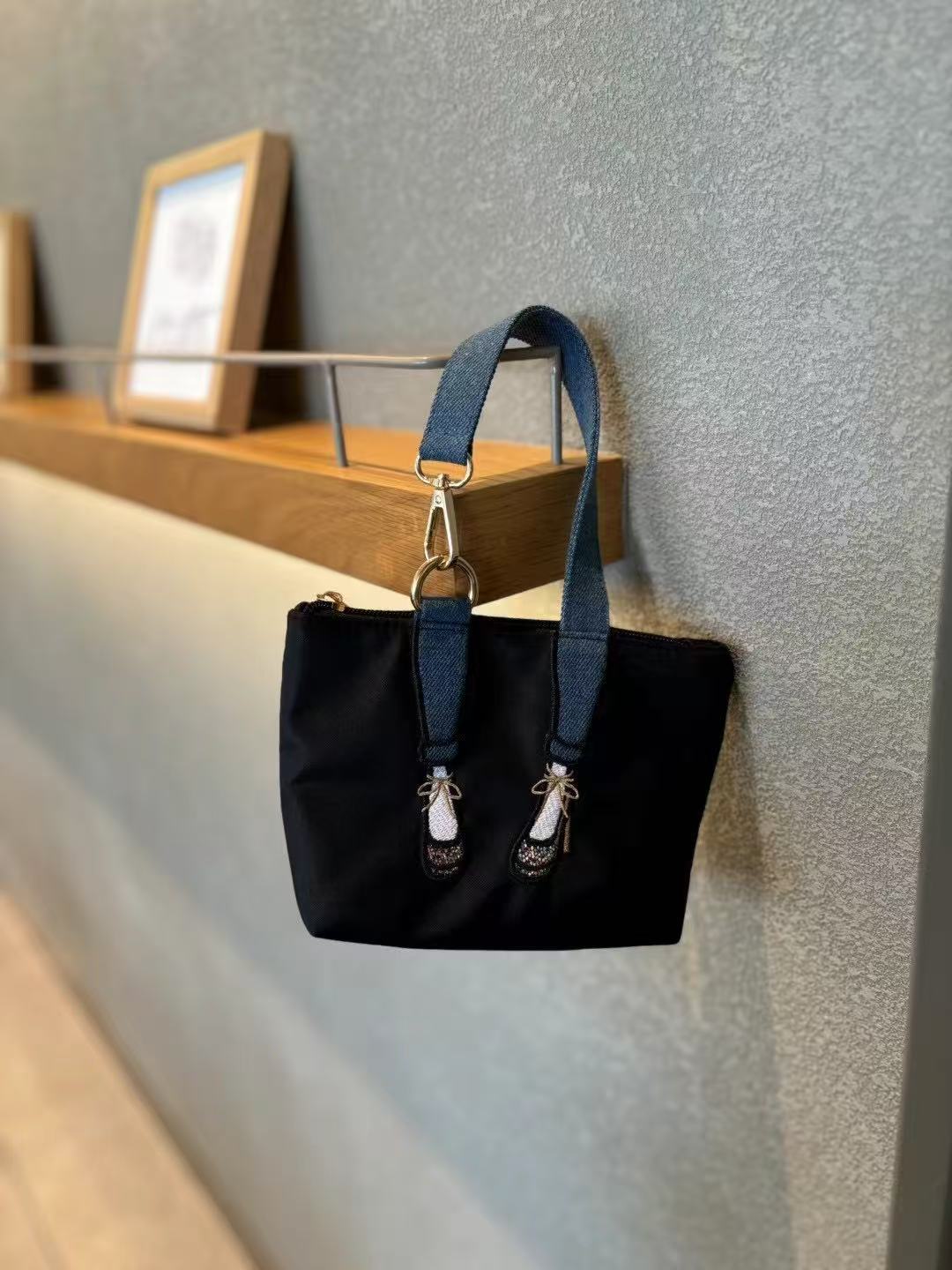 Women Bags With Wallet - Modna haftowana portmonetka, wodoodporna torba z