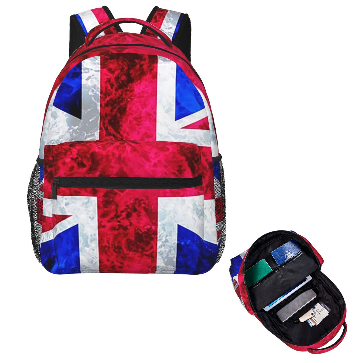 Women Bags Uk - Plecak podróżny z flagą Union Jack