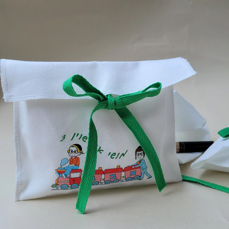 Flap Bag Envelope - Płócienne koperty Torby na prezenty 10x8cm