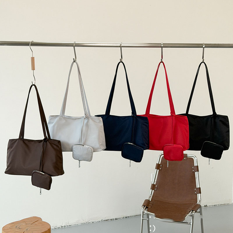 Women Bags With Wallet - Prosta, pojemna torba na ramię do