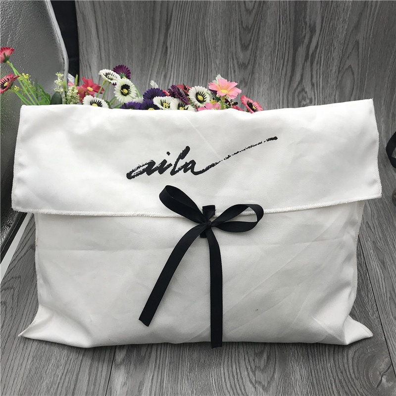 Flap Bag Envelope - Miękka bawełniana kopertówka na buty z