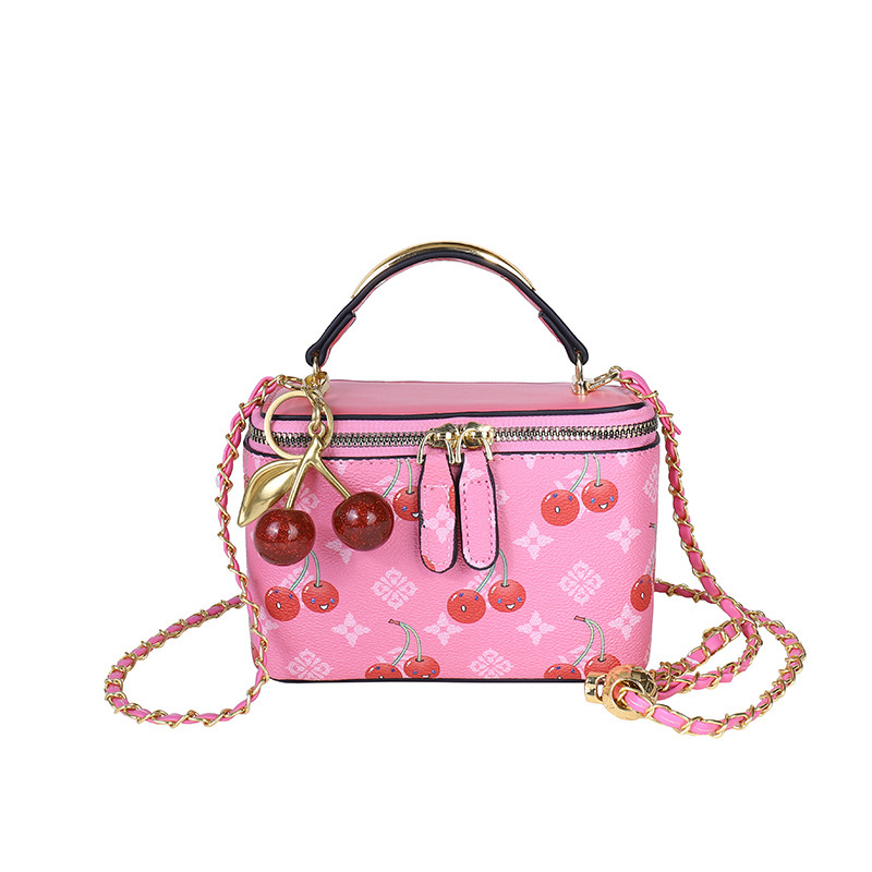 Women'S Kipling Bags - Torebka mini kwadratowa z nadrukiem wiśni,