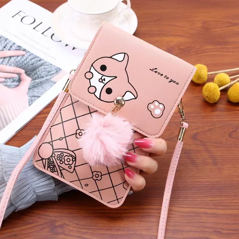 Women'S Crossbody Bags - Urocza torebka na telefon z ekranem