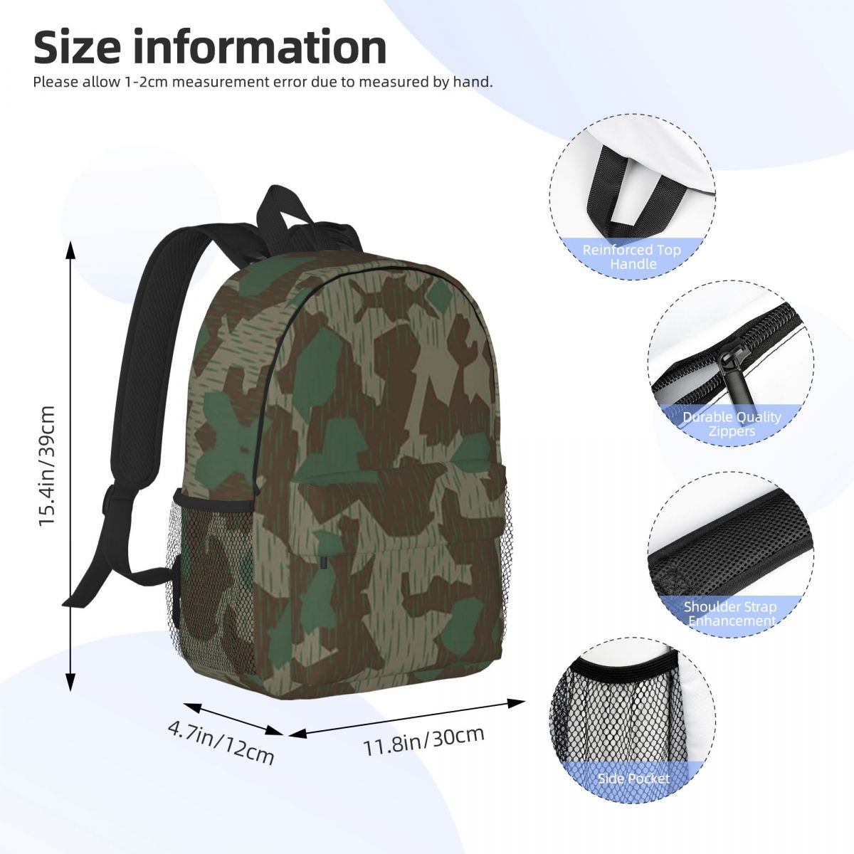 Plecak w kamuflażu Splittertar – Women Bags Germany recenzja i cena