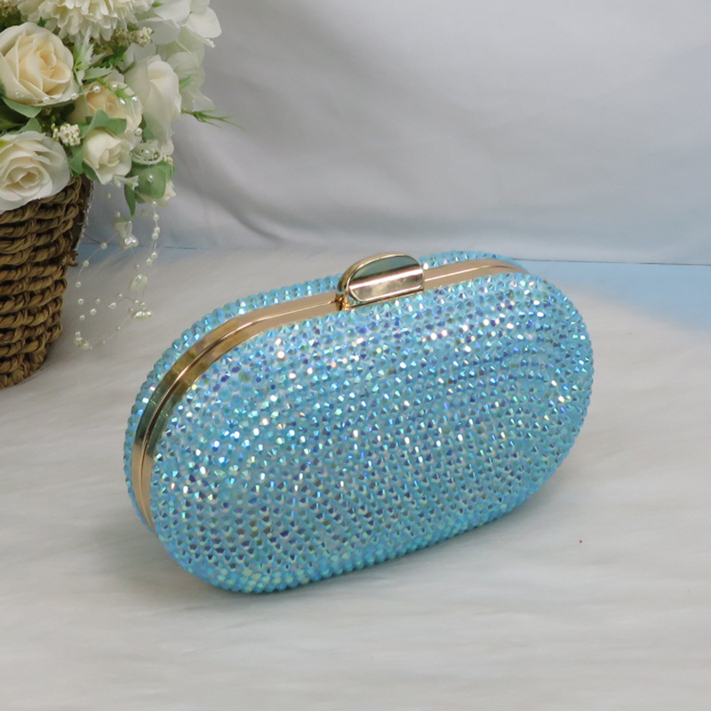Nowe Niebiesko-Zielone AB Błys – Women Bags For Party recenzja i cena