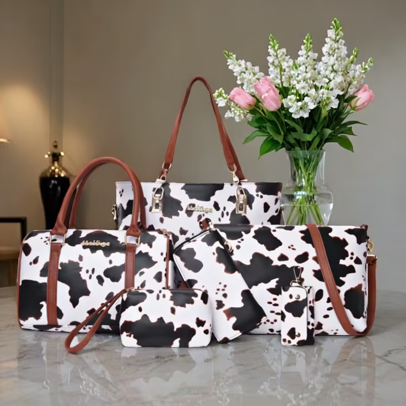 6-częściowy zestaw torebek PU  – Women'S Crossbody Bags recenzja i cena