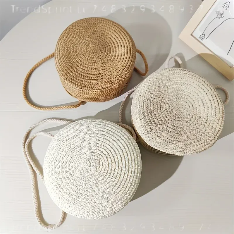 Okrągła tkana torba na ramię z – Women'S Crossbody Bags recenzja i cena